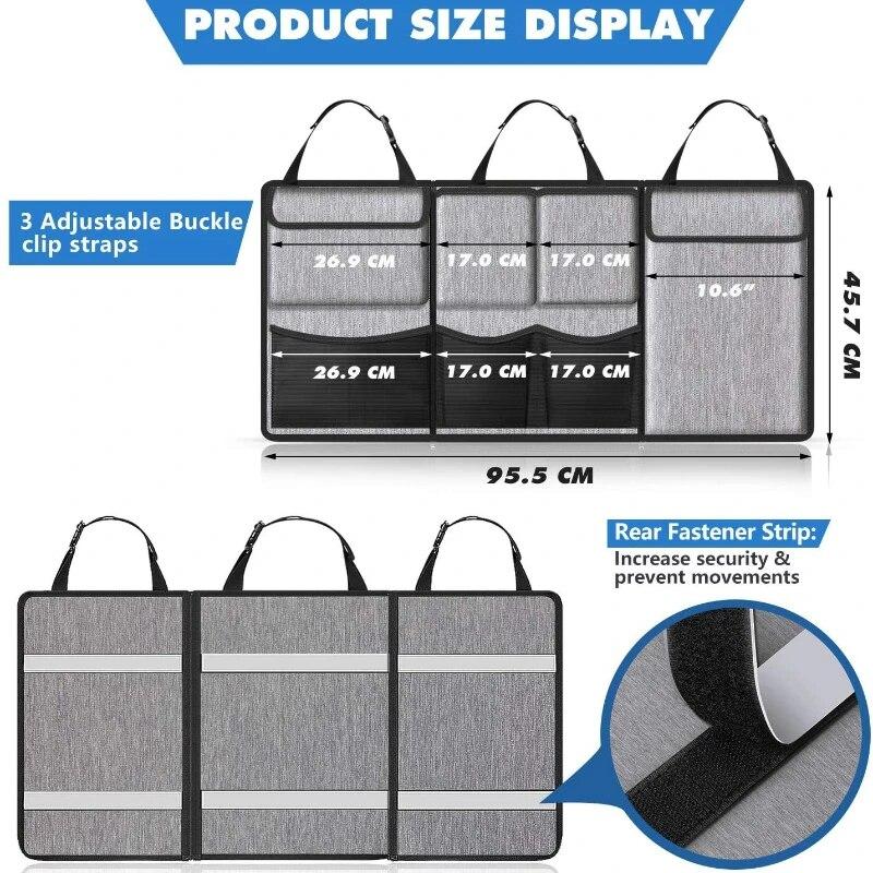 Auto Storage Organizer Car Trunk Bag Universal Large Capacity Backseat Storage Bag Cargo Holder Pocket Organizers Universal
