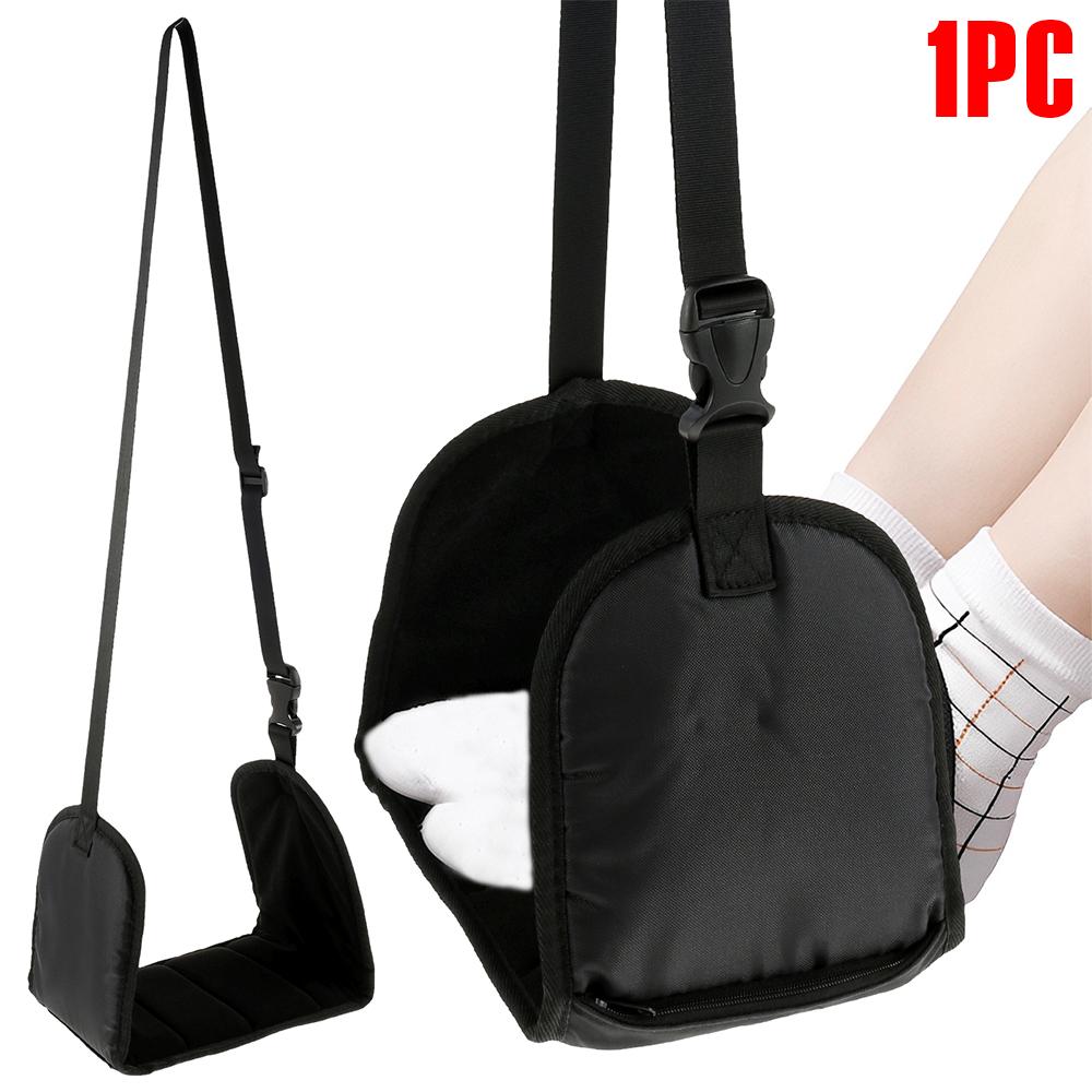 

1/2/3 Pcs Airplane Footrest Adjustable Hanging Footrest Hammock Memory Foam Portable Foldable Plane Leg Rest for Office Travel