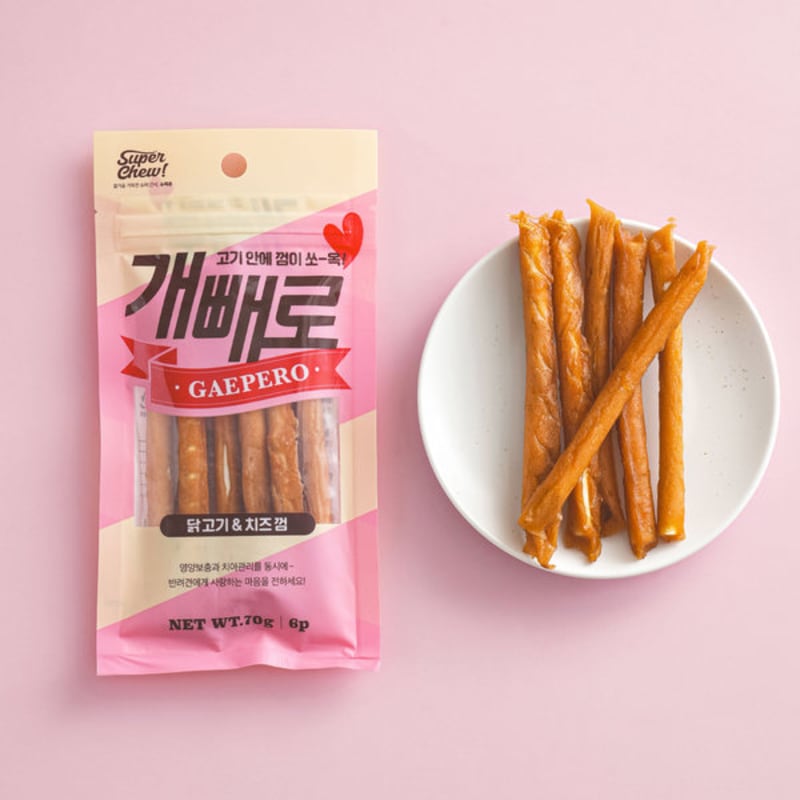 

Super Chew Dog Pero 70 г Жевательная резинка со вкусом курицы и сыра