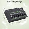 6-Channel Audio Mixer Mini Audio Mixer Stereo Mono Switching 6.35mm TRS/TS Input Metal Shell Type-C
