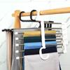 Telescopic Multi-layer Pants Hanger - Folding Magic Clips for Wardrobe Storage