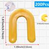 100/200Pcs Reusable U-Shape Ceramic Spacers Tile Clips Leveling System Wedge for Floor Wall Tile Gap Fixing Construction Tools