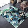 Square Flannel Black Butler Carpet Demon Butler Cartoon Decorative Floor Mat Modern Home Living Room Carpet Bedroom Rug
