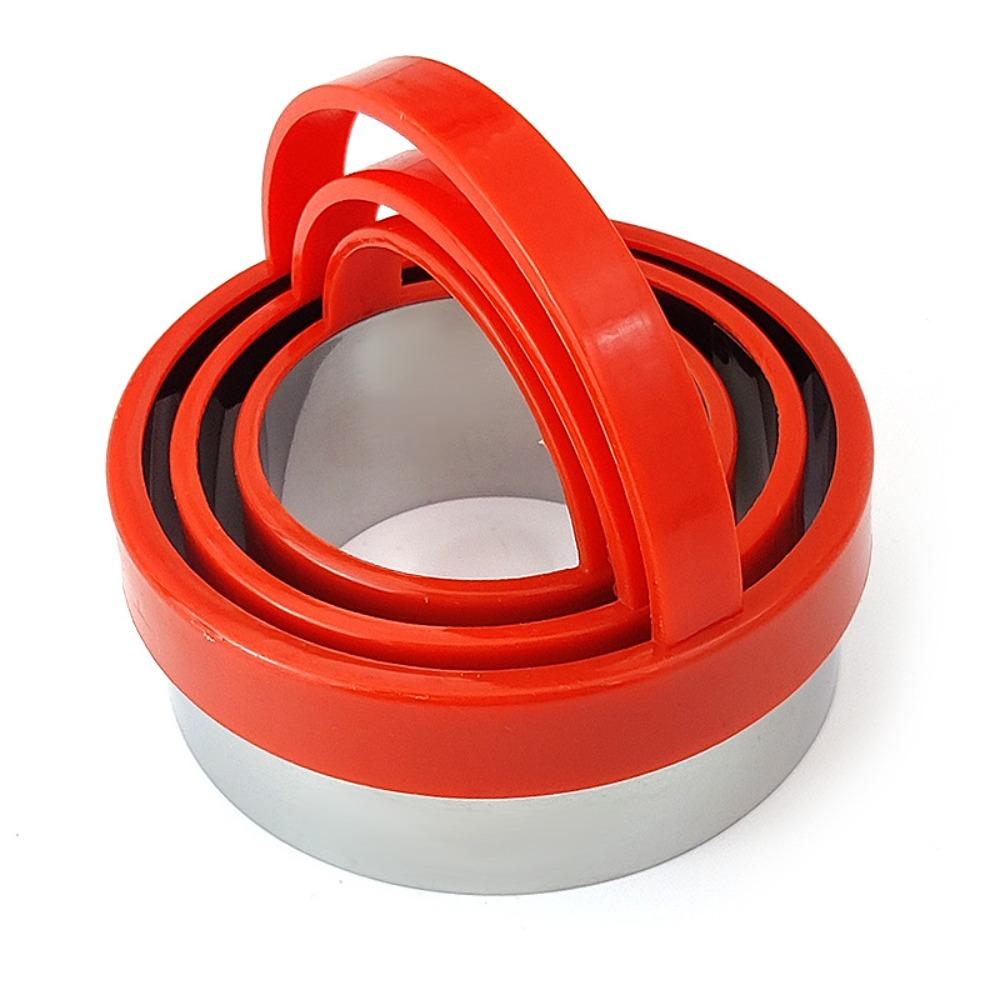 

3Pcs/Set Star Heart Circular Plum Shaped Cookie Cutters Stainless Steel DIY Pastry Cutters Cake Mould Kitchen Accessories