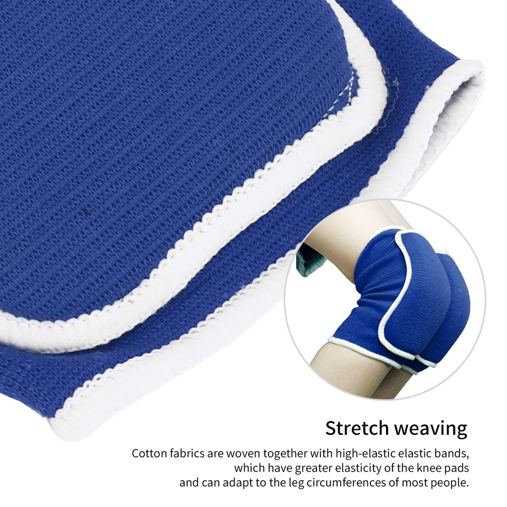 Kids Protective Knee Pads Padded Sponge Brace Knee Guards for Volleyball Football DanceBlue