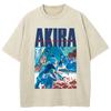 Akira Print T-shirt Summer Short Sleeve Tees High Quality Cotton Men Women Clothing Vintage T Shirt