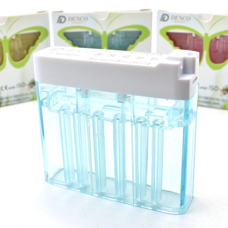 Dental Plastic Stand Dentist Ruler Instrument Autoclavable Products Equipment Mini Measuring Block Box