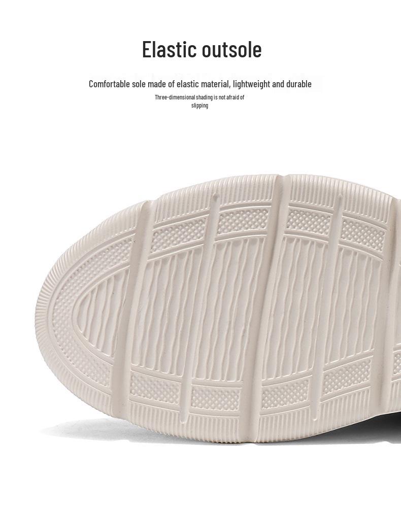 Spring/Summer Men's Lightweight Breathable Slip-on Sport Casual Shoes, Fashionable Dad Style, Plus Size Up to 48