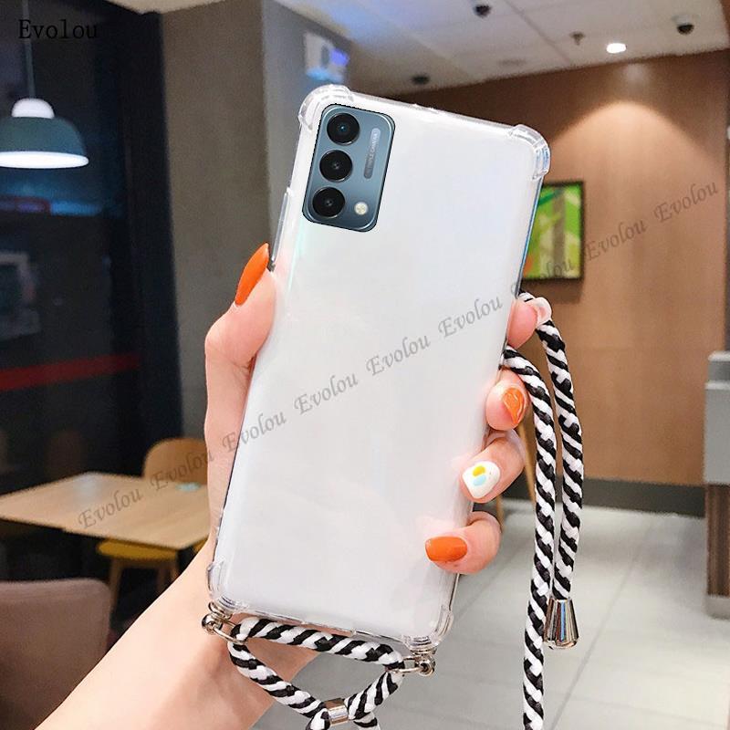 Crossbody Necklace Srap Cord Lanyard Case For POCO X8 Pro Max Shockproof Airbags Clear Soft TPU Cover For Xiaomi POCO X8 Pro X 8
