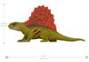 Mattel Jurassic World New Ruler Realistic Mini Action Figure Dimetrodon 3 and GWN15 Green Medium Damaged! [Total Length Approx. 20cm] [Ages Up]