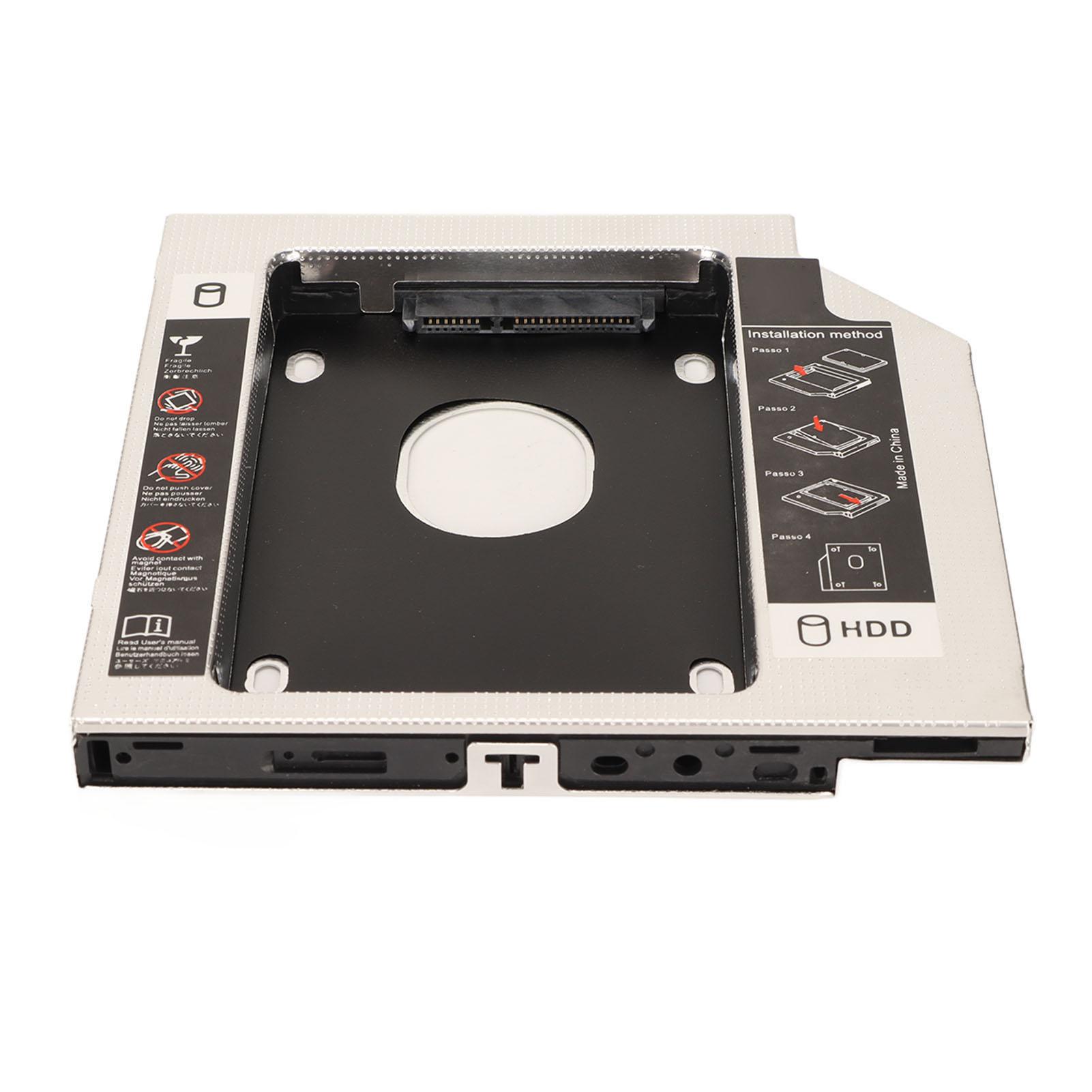 

HDD Caddy Bay 2.5in General 12.7mm Adding 2nd Hard Drive Optical Tray for Laptop CD DVD ROM (Нет