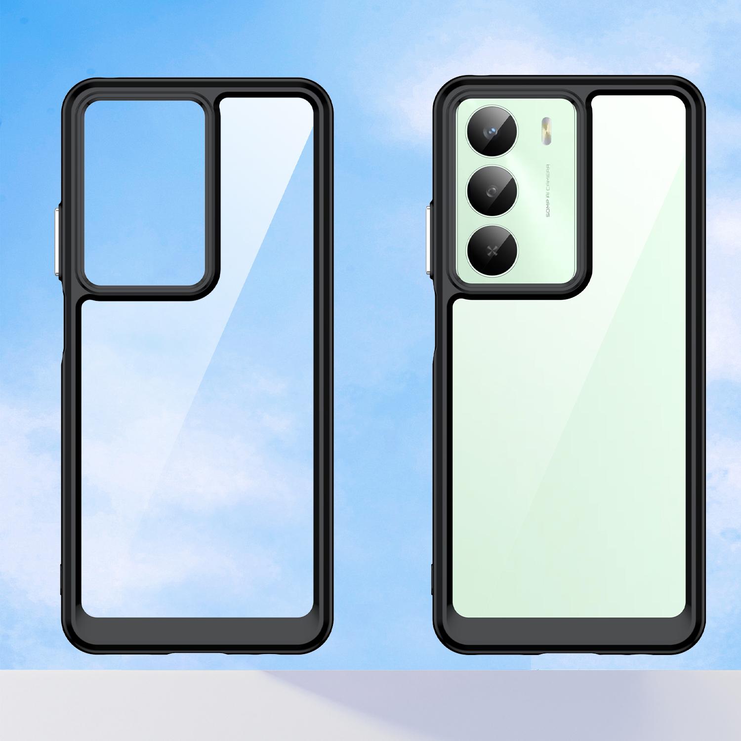

For Realme V70 5G/V70s 5G/14x 5G Case TPU+Acrylic Protective Clear Phone Cover C