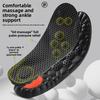 1Pair Graphene 4D PU Shoe Insoles, High‑Elastic Shock Absorbing Cloud Feel Cushion, Breathable Sweat Absorbing Odor Control