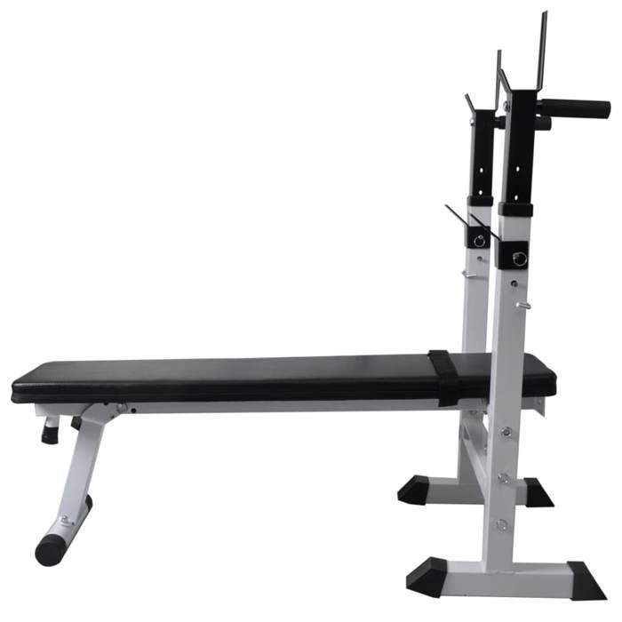 VidaXL Banc d'Entraînement et Support de Poids Jeu d'Haltères 60,5 kg Fitness 275361