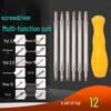 Set șurubelniță multifuncțional 12-în-1 cu capete magnetice puternice Torx, tip Y și triunghiulare