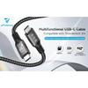 USB 4 for Thunderbolt 4 Cable 8K@60Hz 40Gbps Data Sync 240W Fast Charging USB C to USB C Thunderbolt Cable for MacBook Monitor
