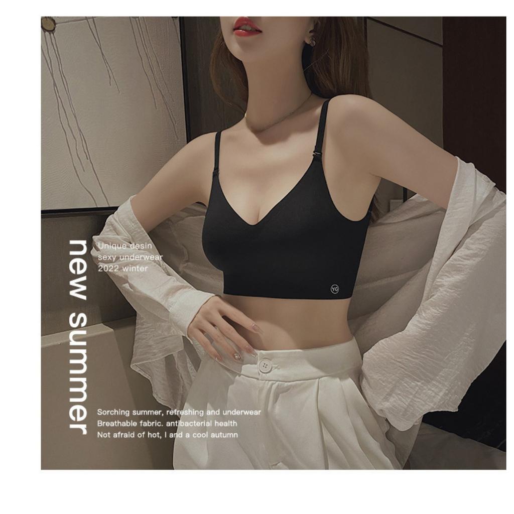 No Trace Multi Wearing Method, Cross Beautiful Back, Exposed Shoulder, Sexy, No Steel Ring,Breathable, Non Removable Inner Pad, Adult Daily Bra