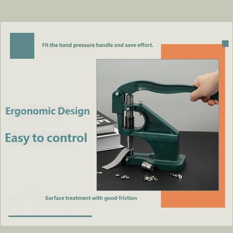 Heavy Duty Iron Eyelet Grommet Press Manual Eyelet Press Machine For Leathercraft Belt Wallet Clothing Sewing Project B03E
