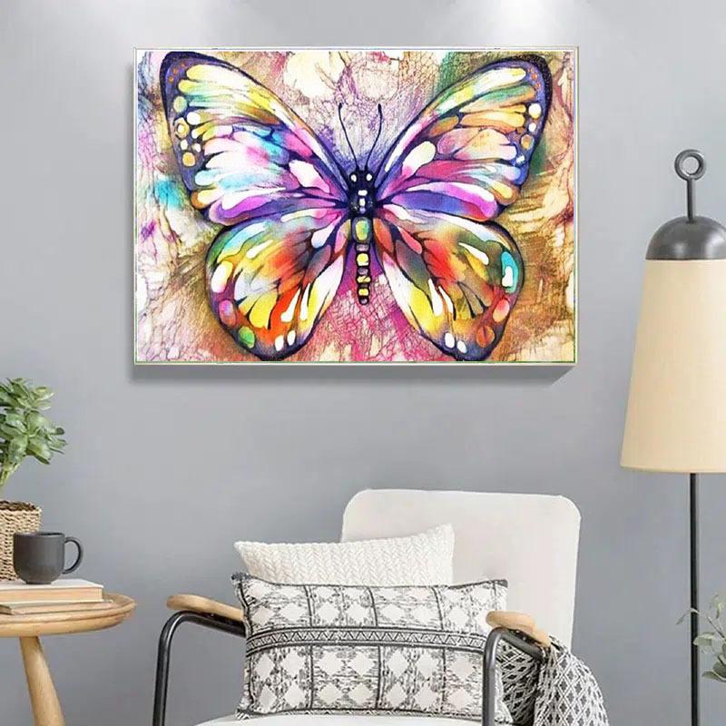 5D Diy Diamond Painting Big Flower Butterfly Cross Stitch Set Full Diamond Embroidery Mosaic Art Picture of Rhinestones Decor Gift