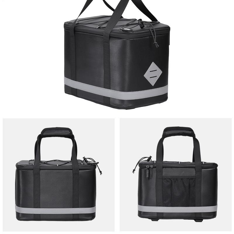 Rear Bike Rack Bag Portable Bicycles Rear Rack Bag Large Capacity Ergonomic Cooler Scratch Resistant Pouch Comfortable Design