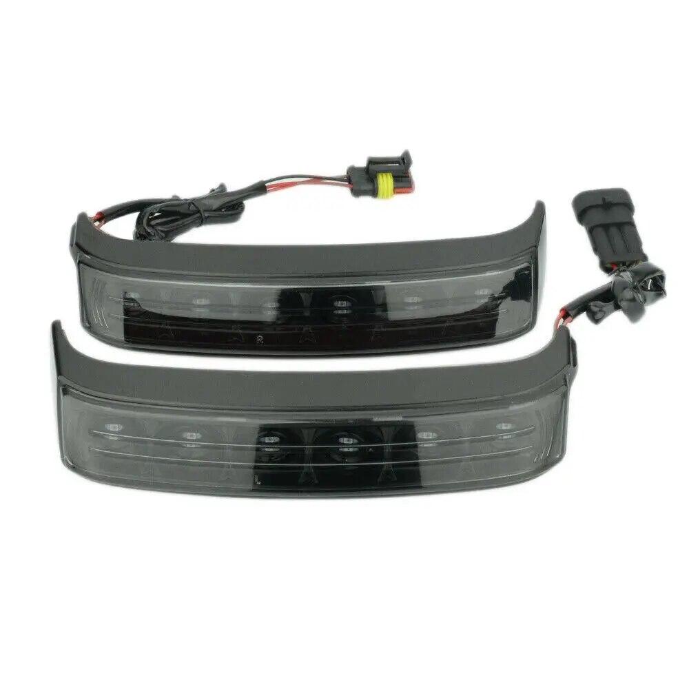 Motorcycle Saddlebag LED Run Brake Turn Lamp Lights For Harley Electra Glide Ultra Classic Road Glide CVO Limited 2014- 2018