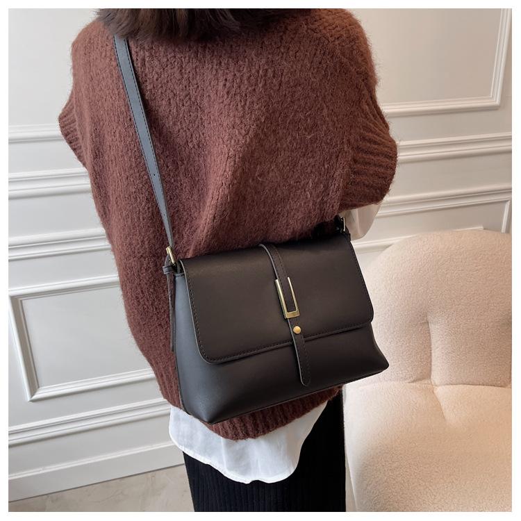 Nowa, retro, duża torba damska, modna i prosta, kwadratowa torba na jedno ramię, noszona pod pachą