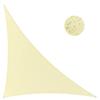Triangular Shade Sail 4×4×5.7 M HDPE 190 G/m² - Light Yellow, 95% UV Protection