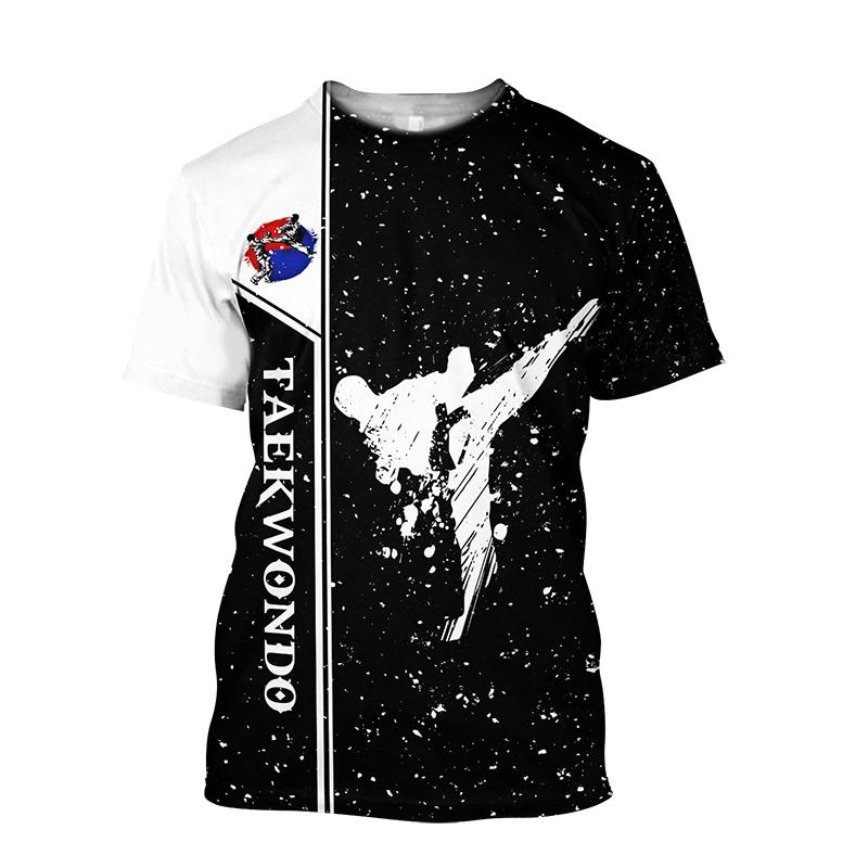 Nueva Camiseta de Impresión 3D de Taekwondo Karate Boxeo Arte Marcial Wushu Camisetas Gráficas Para Hombre Niño Ropa Hip Hop Cool Tops Camiseta