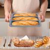 Silicone Baking Mold 3 & 8 Grid Nonstick Loaf Pan Resistant Bakeware For Homemade Bread Sausage Roasting