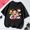 Hot Sale Bettyboop Camiseta Kawaii Cartoon Retro Style Cotton Crewneck Casual Y2k Clothes Tshirt Shoujo Girl Style Creativity