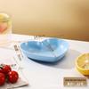 Heart-shaped Snack and Fruit Dish for Dining or Coffee Table