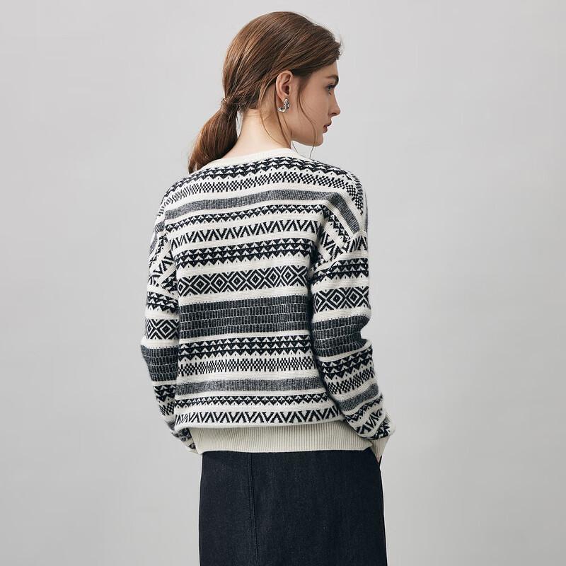 Commond Boca Women's Fair Isle Cashmere Sweater