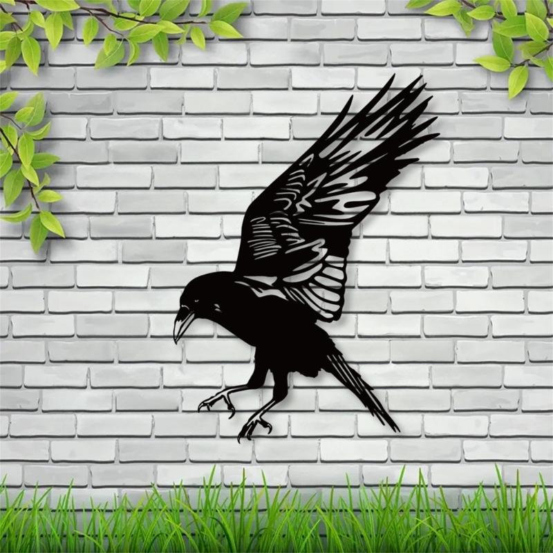62KD Minimalists Metal Bird Wall Decorations Wall Arts Hangings Sculpture