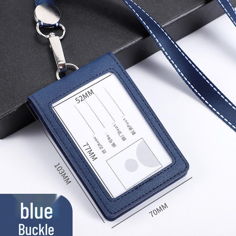 

Складной двойной держатель для ID-карт со втягивающимся шнурком