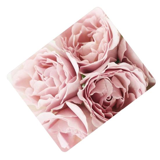 Floral Print Rectangle Non-Slip Soft Wrist Cushion Pad Computer Gaming Mouse Mat