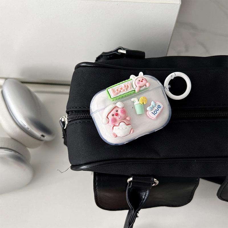 Cartoon Cute Beaver Buckle Earphone Cover Apple Bluetooth Protective Case For Airpods 1/2 Generation Silicone Pro3