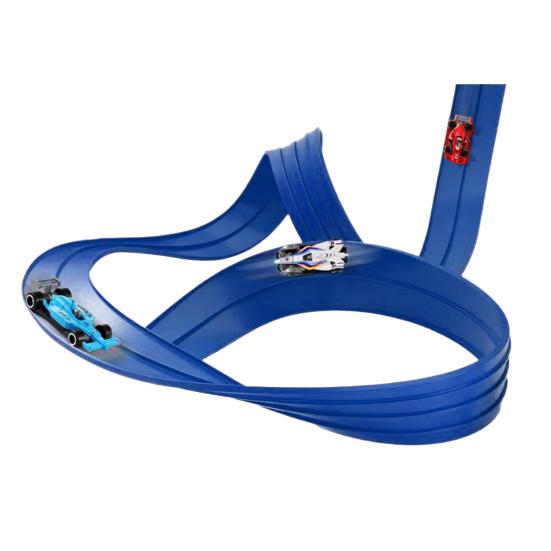 Race Car Track Toy Set Flexible Rail Car Track Tough Suction Cup Bendable Loopable Kids Car Toy Adhesive Rail Car Play Kit