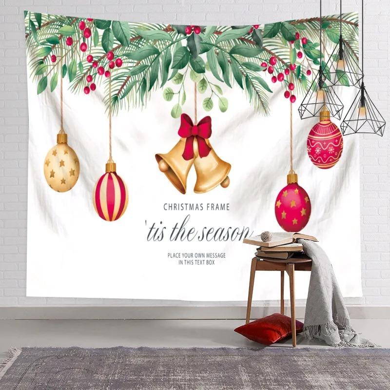 

Гобелен с рисунком Санта-Клауса для дома, спальни, гостиной, настенного украшения, рождественский гобелен 100x75cm