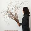 Natural Dragon Willow Branches: Dried Flower Bouquet with Realistic Silk Flowers and Ornaments