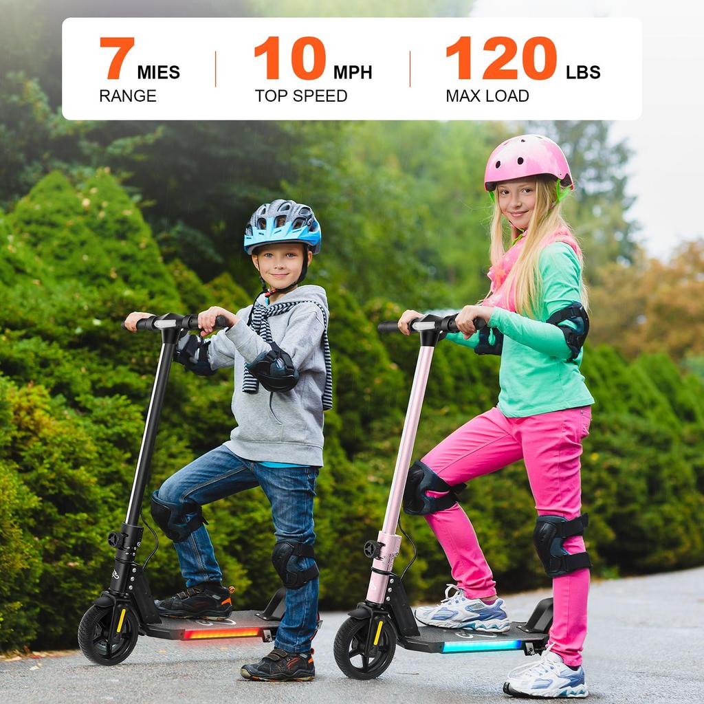 EMOKO A43 Kids Electric Scooter 130W | Foldable | LED Lights | 6.5" Wheels | Lightweight & Safe Design