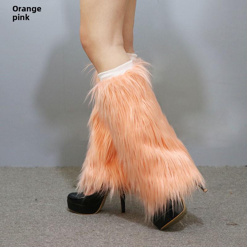 Women's Faux Fur Plush Boot Cuffs & Leg Warmers for Autumn/Winter