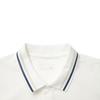 Li Ning Sports Trend Series Color Block Soft Comfortable Breathable Versatile Casual Short Sleeve Polo Shirt Men Polo Shirts Off-White APLV307-1