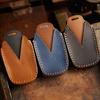 Leather Car Key Cover Case for TOYOTA Sienna RAV4 VENZA Mirai Hybrid Vehicles Alphard PREVIA Voxy Keyless Go Remote Keychain Set