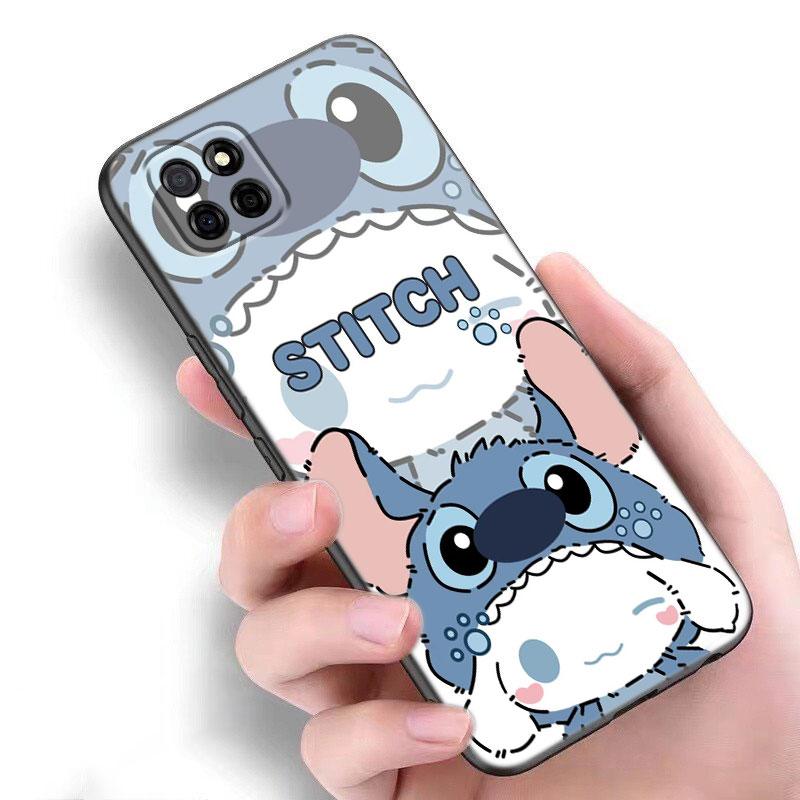 Cute S-Stitch Ohana Phone Case For Samsung A13 A22 A24 A32 A23 A25 A34 A35 A52S A53 A54 A55 A73 A12 A14 A15 A31 A33 A50 A51 A72