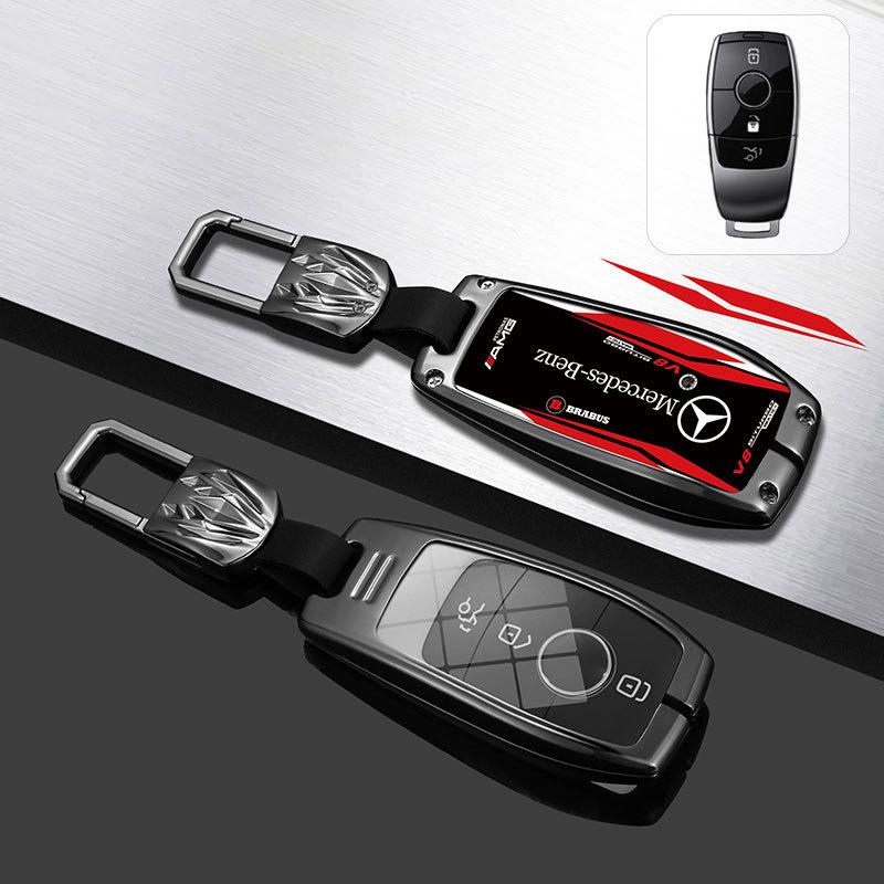 Car Key Case Cover Bag For Mercedes Benz A B C E S V R-Class C43 CLA GLA GLB GLC GLK SLK SL Vito W211 W203 W204 W210 W124 AMG W2