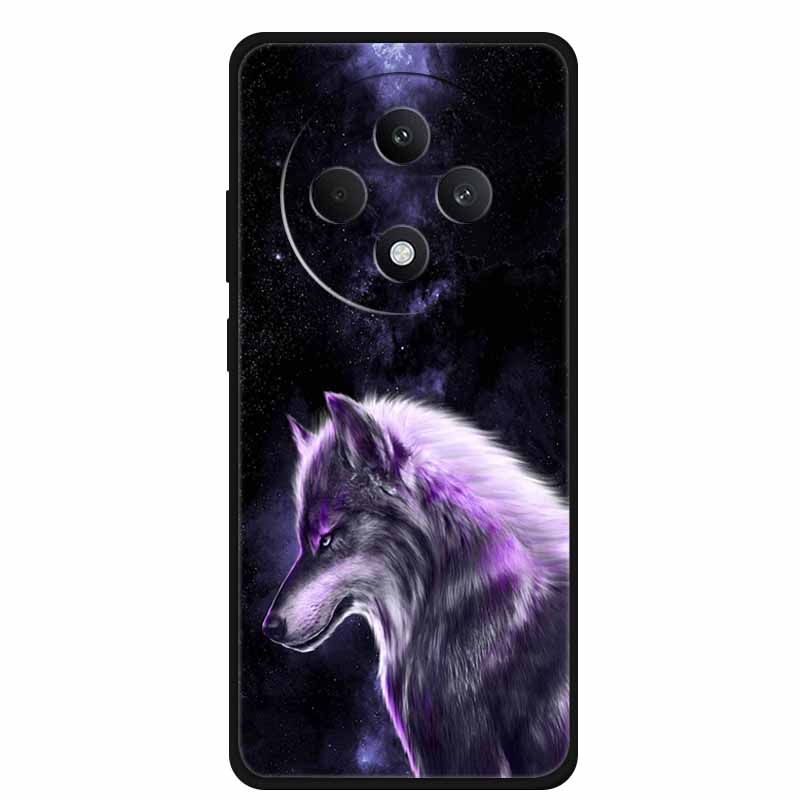 Soft Silicone Cover For Oppo Reno12 F 5G Case 12 F 4G Cartoon TPU Wolf Lion Phone Case For Oppo Reno12 FS Back Covers Capa Coque