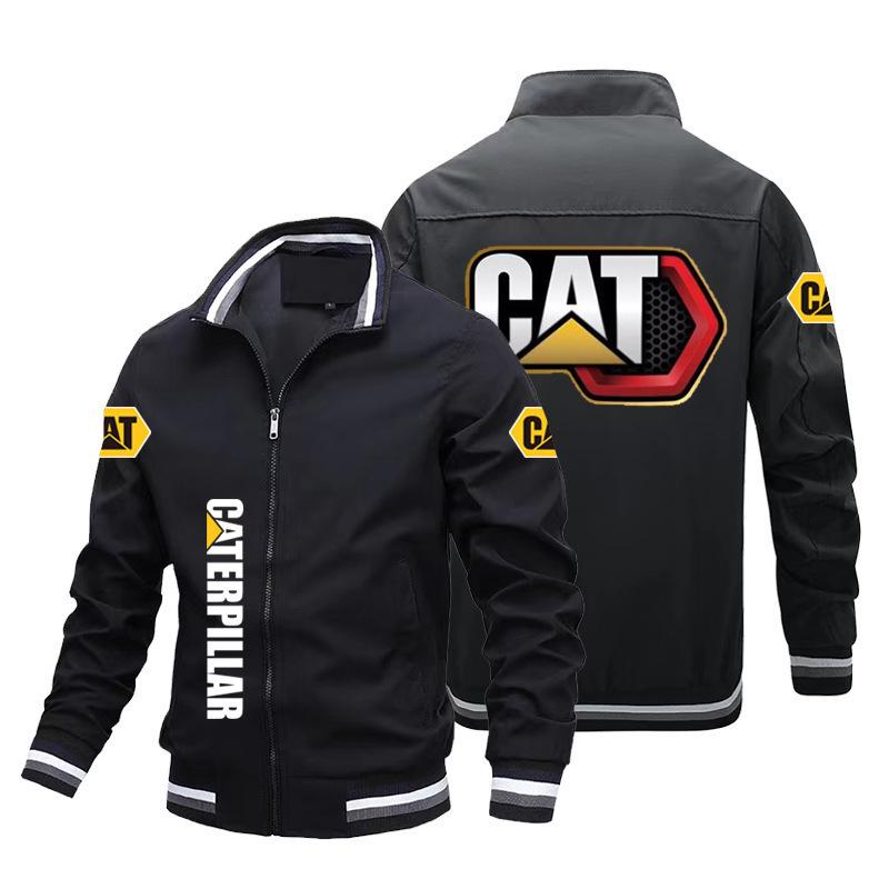Unisex Autumn Pilot Print Zip-Up Cycling Jacket