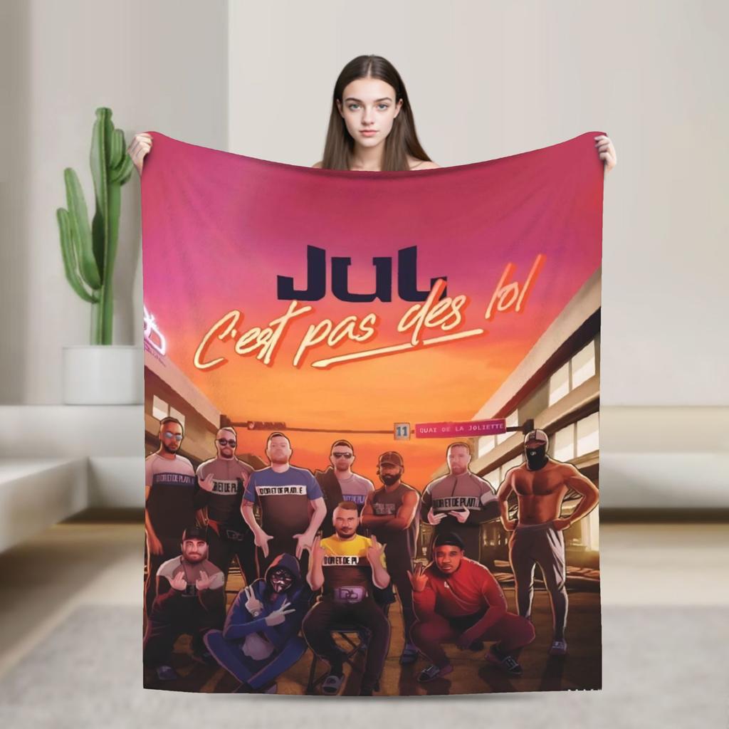 Rapper Music JUL  Flannel Blanket  Warm Soft Throw Blanket for Bedroom Travel Comfortable Bedspread Sofa Bed Cover