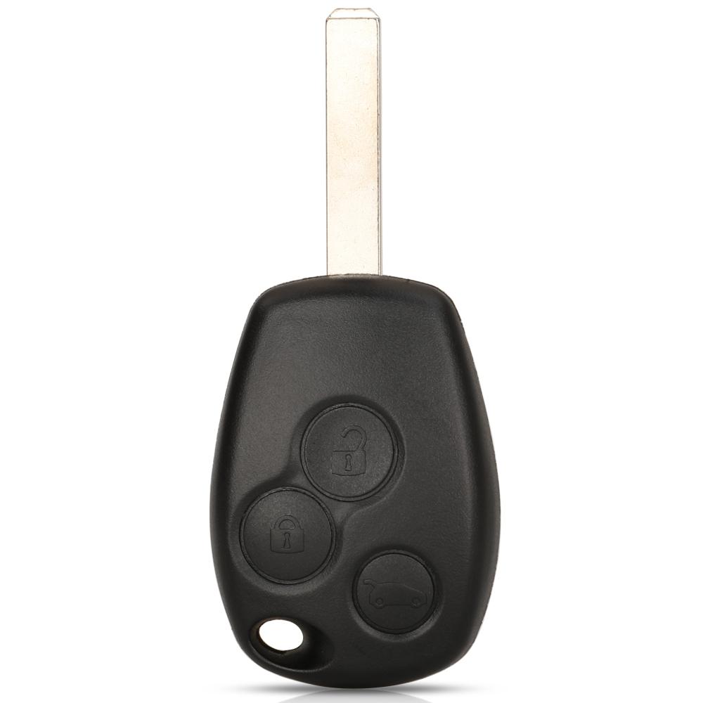 Jingyuqin 3 Buttons Replacement Remote Key Shell  Cover FOB Case for Renault Logan Sandero Clio Fluence Vivaro Master Traff