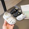 Baby Jungen Mädchen Sandalen aus echtem Leder Sommer Kinderschuhe Weiche Sohle Rutschfest Kleinkind Kleinkind Schuhe Strandsandalen für Kinder